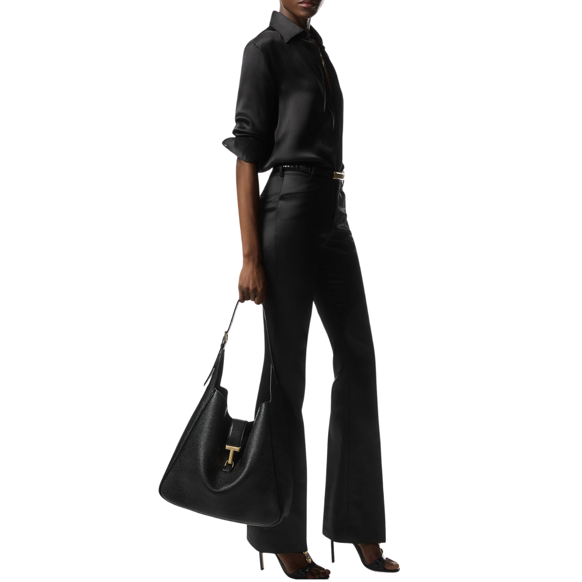 Tom Ford Leather Monarch Large Hobo