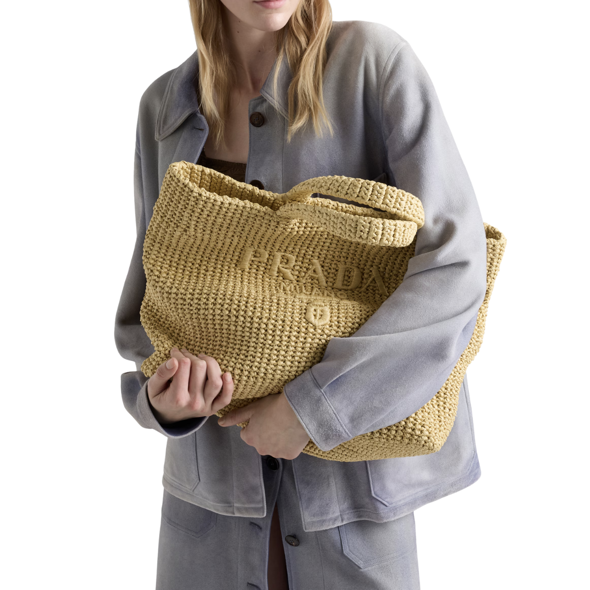 Prada Crochet Tote Bag