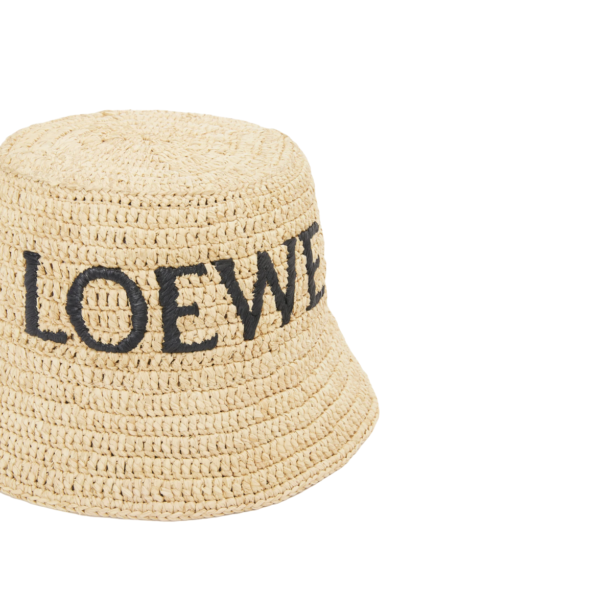Loewe Bucket Hat in Raffia