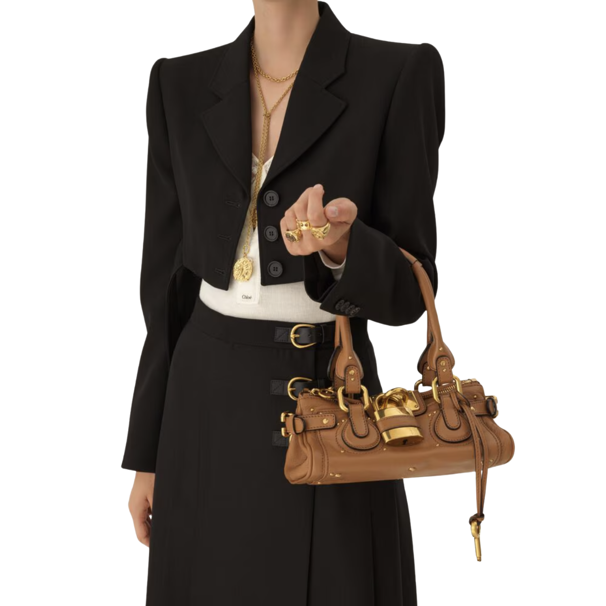 Chloé Small Paddington Bag in Grained Leather