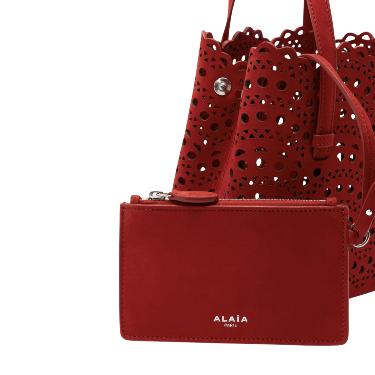 ALAÏA MINA 20 BAG IN VIENNE WAVE NUBUCK