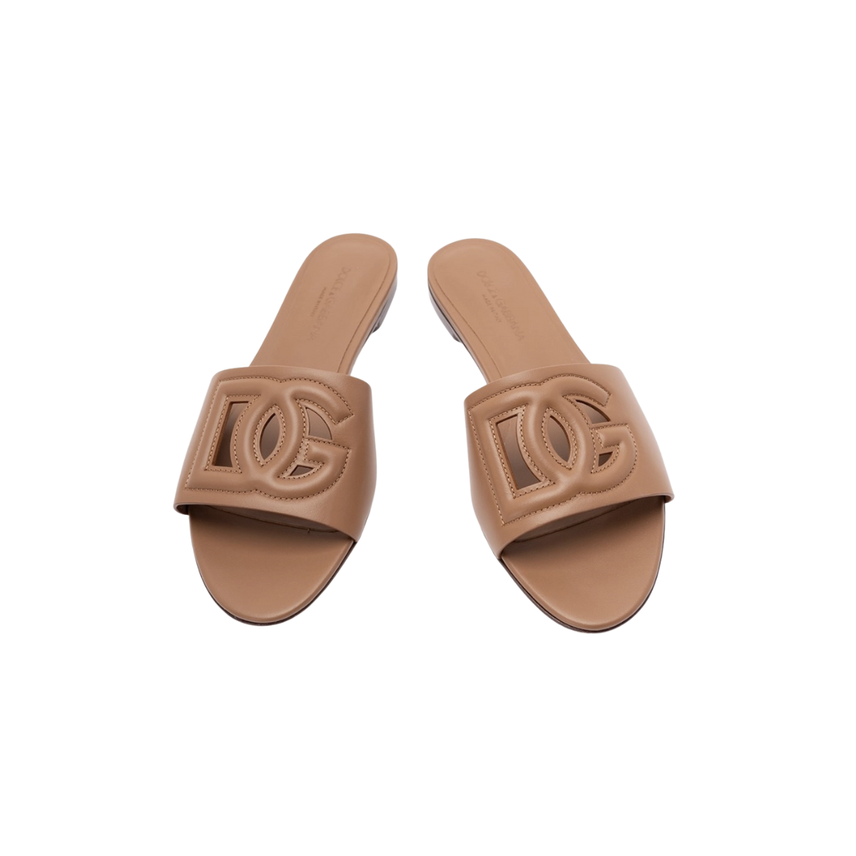 Dolce & Gabbana Calfskin Sliders with DG Logo