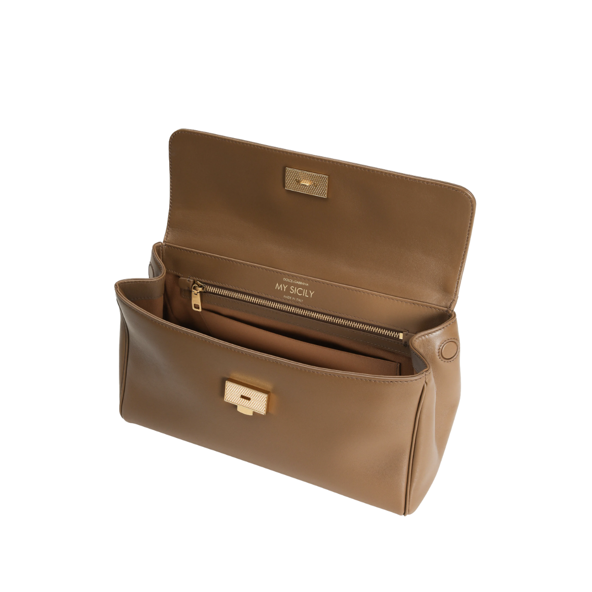 Dolce & Gabbana My Sicily Handbag in Plongé Calfskin