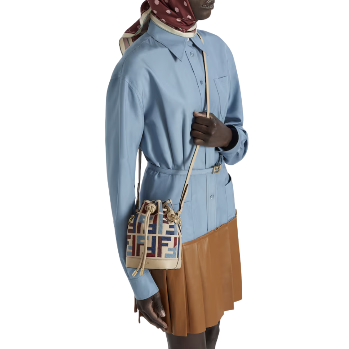 Fendi Mon Tresor Canvas Mini-Bag