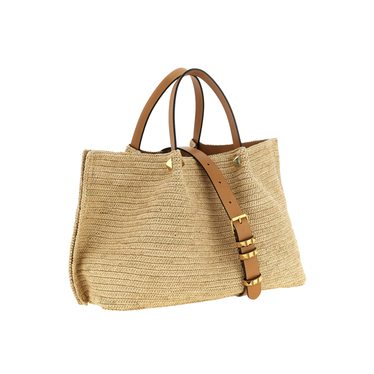 Valentino Garavani Medium Raffia Shopping Bag