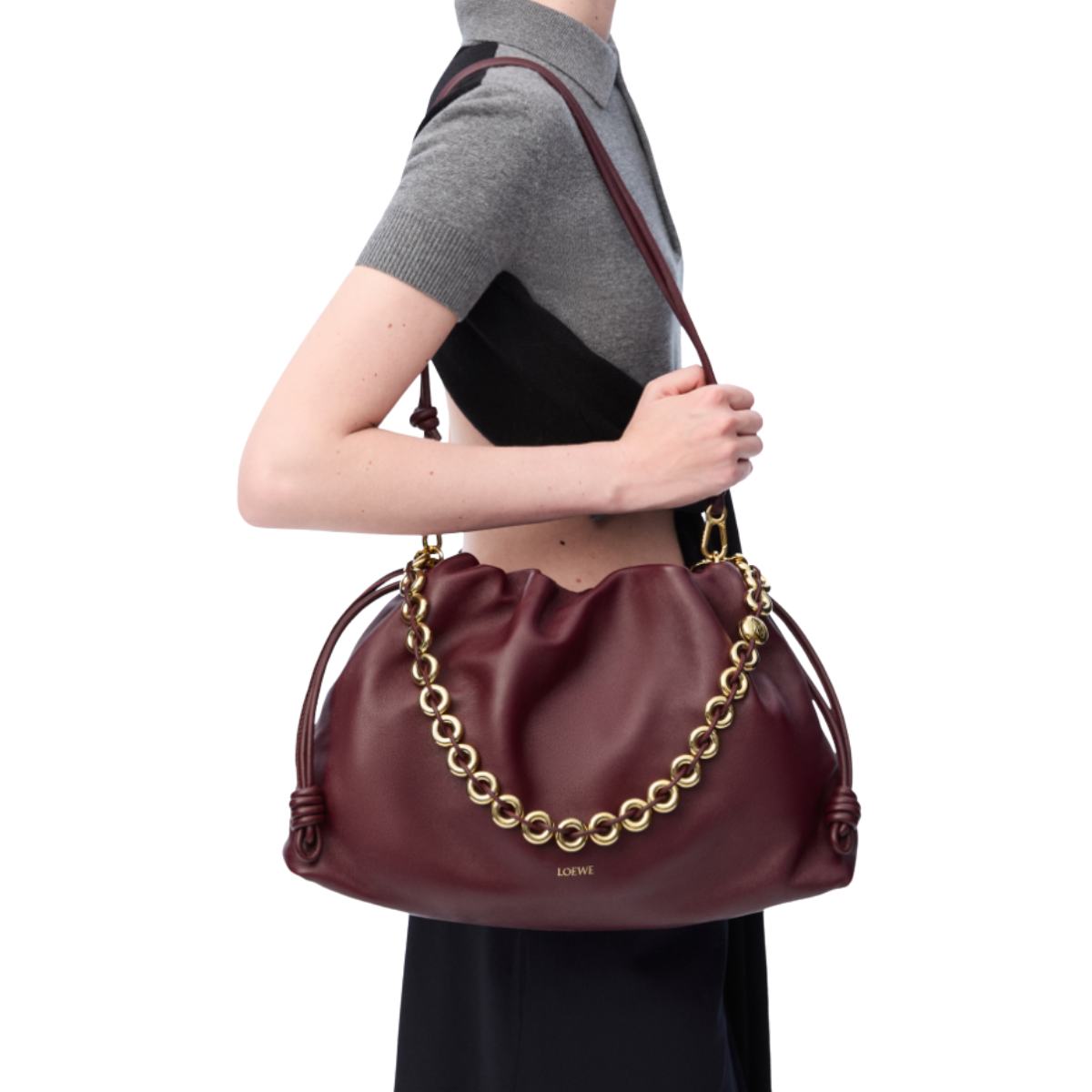 Loewe Large Flamenco Purse in Mellow Nappa Lambskin