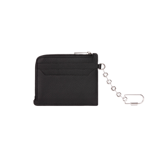 Loewe Anagram Square Coin Cardholder in Pebble Grained Calfskin