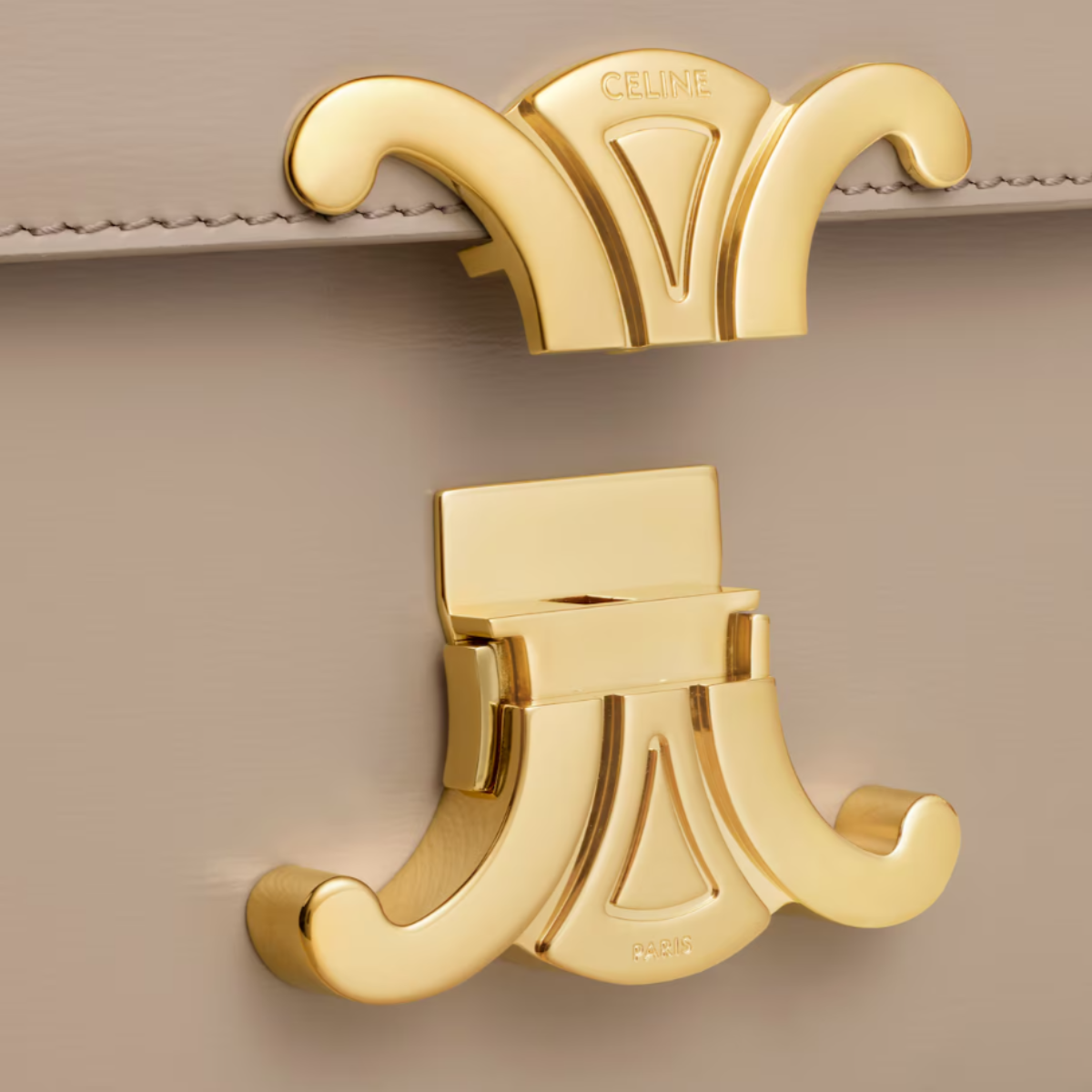 Celine TEEN TRIOMPHE BAG IN shiny calfskin