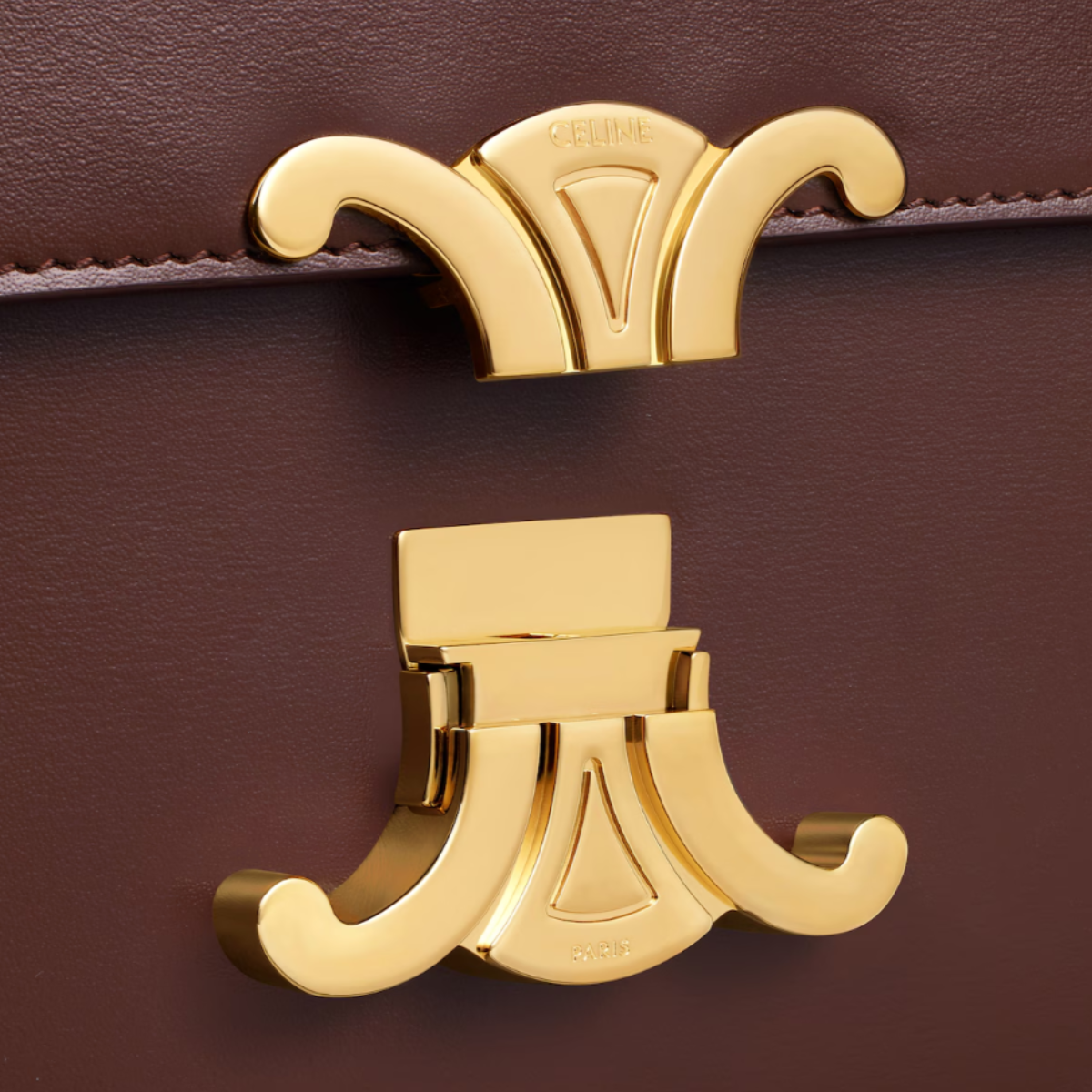 Celine TEEN TRIOMPHE BAG IN shiny calfskin
