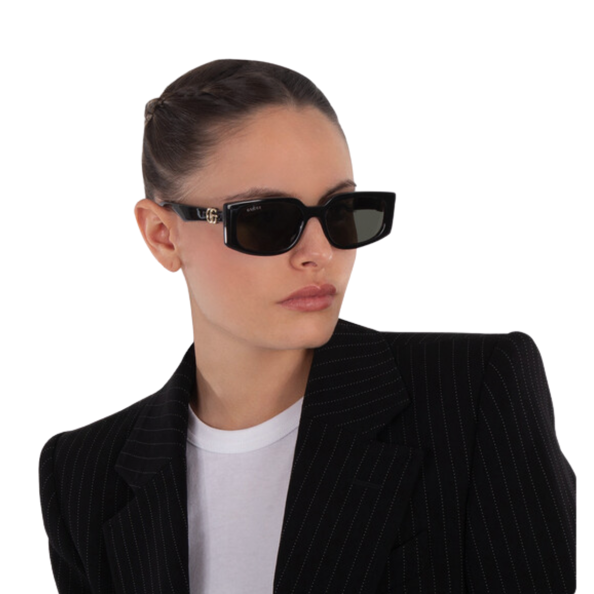 Gucci Rectangular-frame Sunglases
