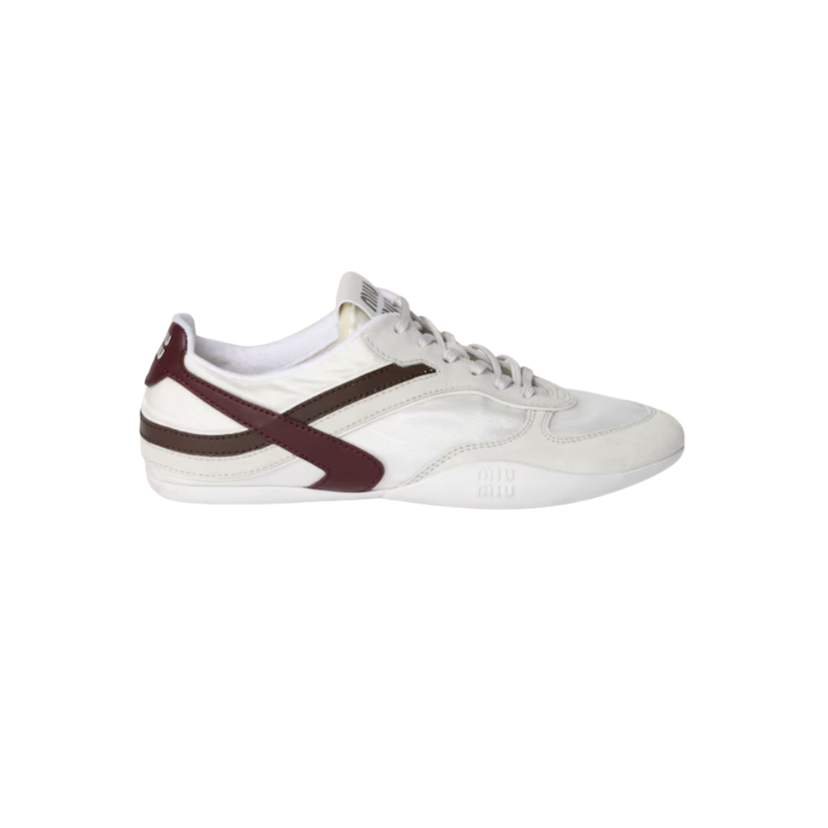 Miu Miu Gymnasium Technical Fabric and Suede Sneakers