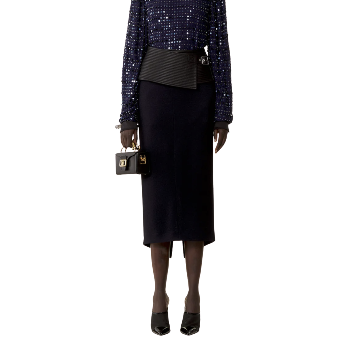 Lanvin Nano Pencil Cat Leather Bag