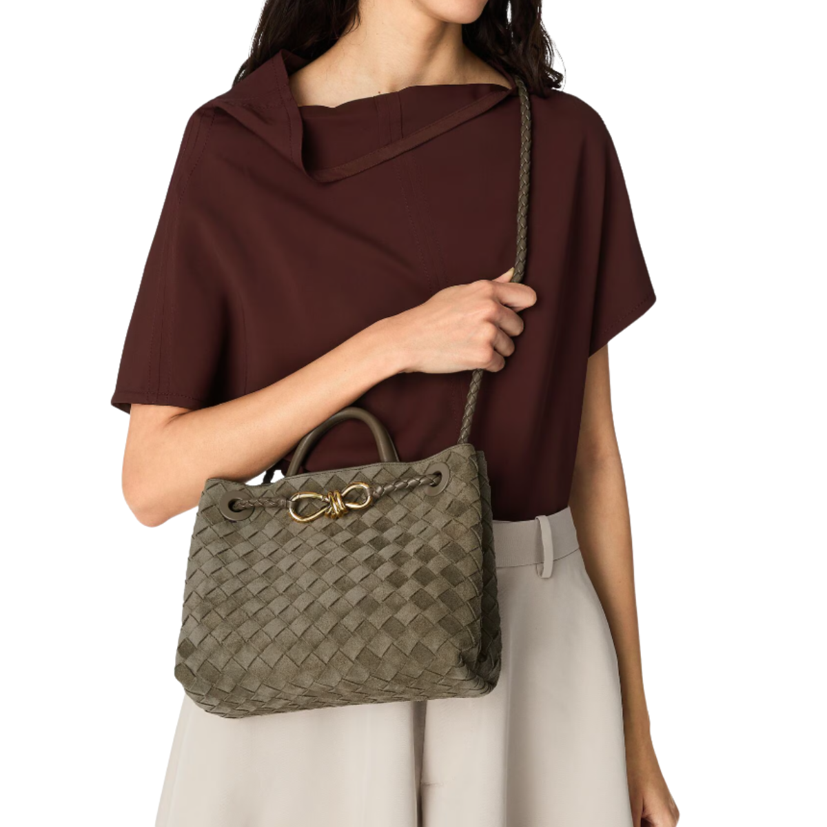 Bottega Veneta Small Andiamo Suede