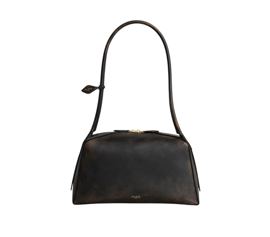 Alaia LE BOULEDOGUE BAG IN AGED LEATHER