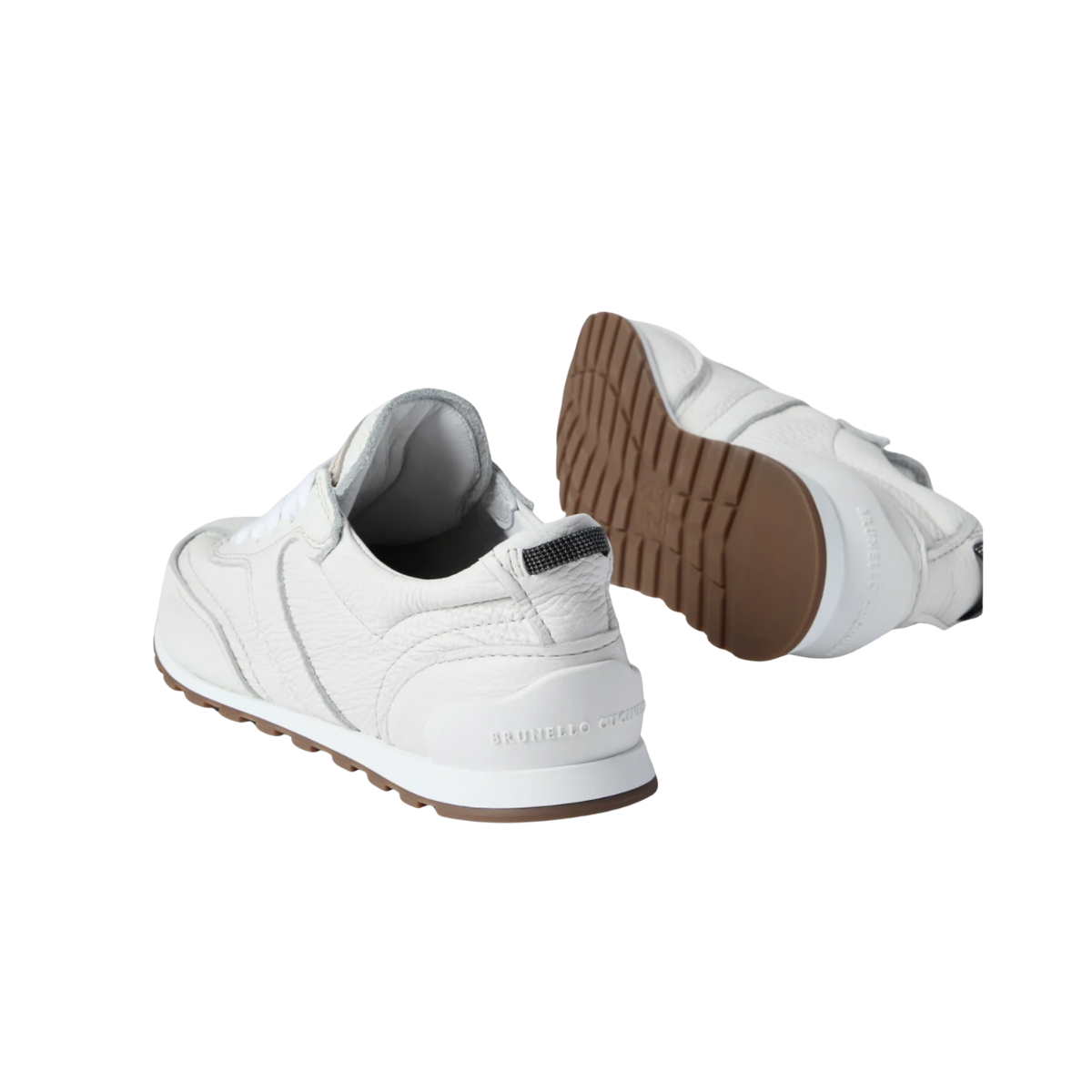Brunello Cucinelli Grained Soft Leather Runners