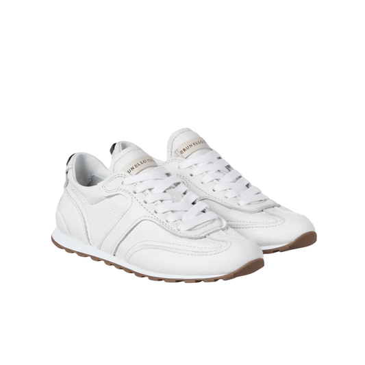 Brunello Cucinelli Grained Soft Leather Runners