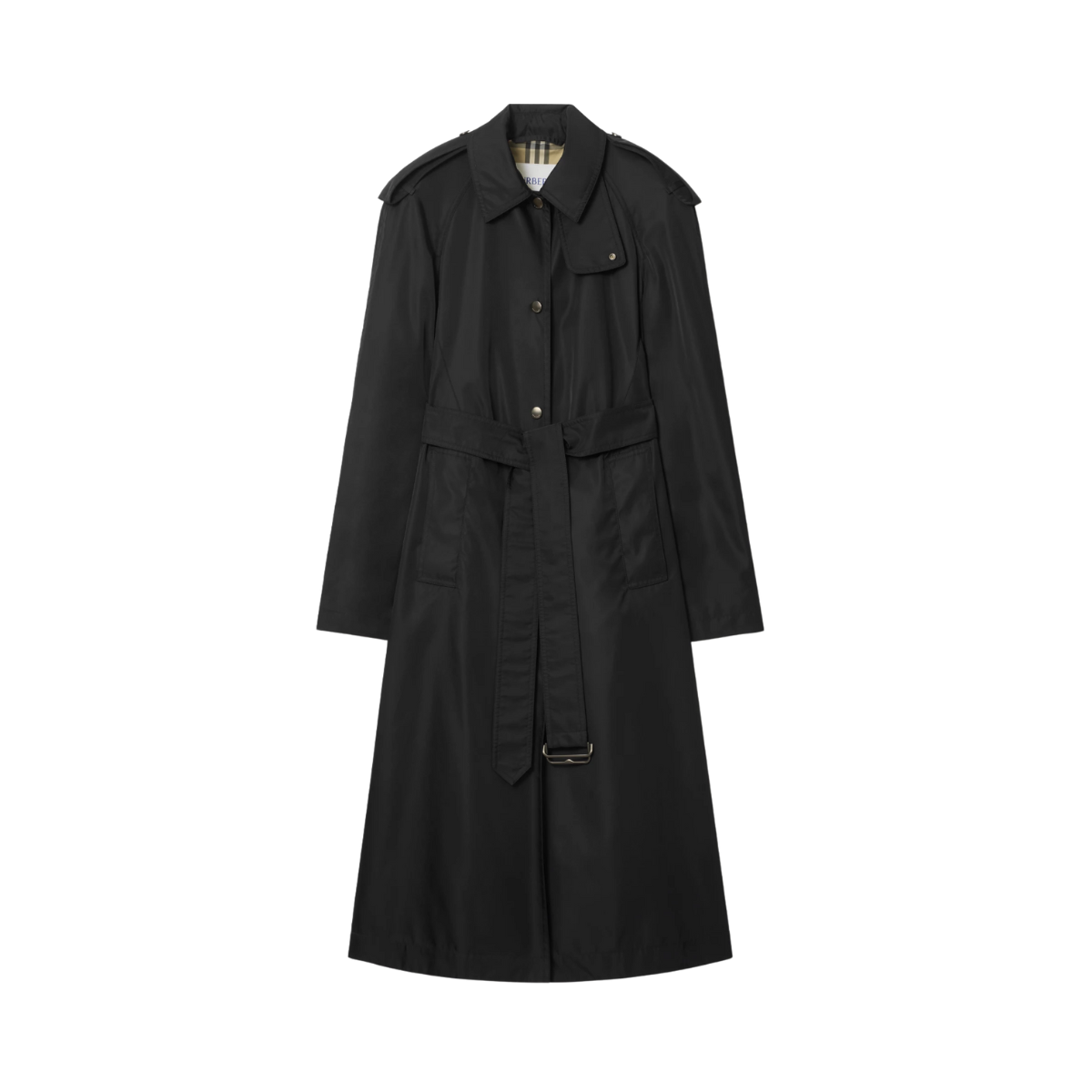 Burberry Long Nylon Hooded Car Coat