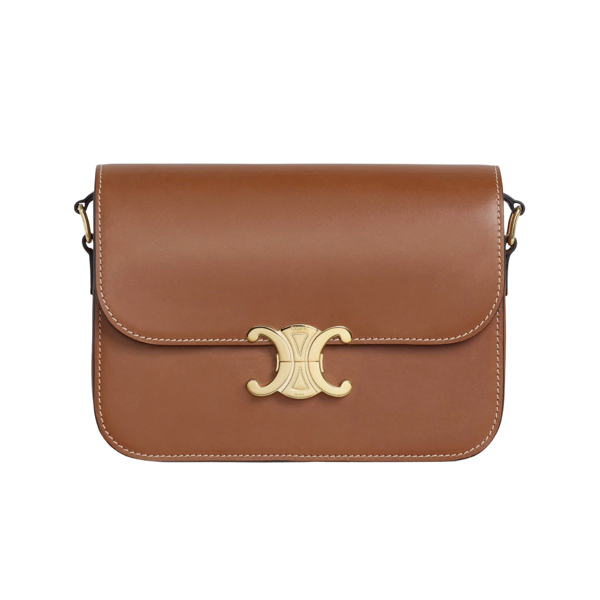 Celine Classique Triomphe Bag in Natural Calfskin