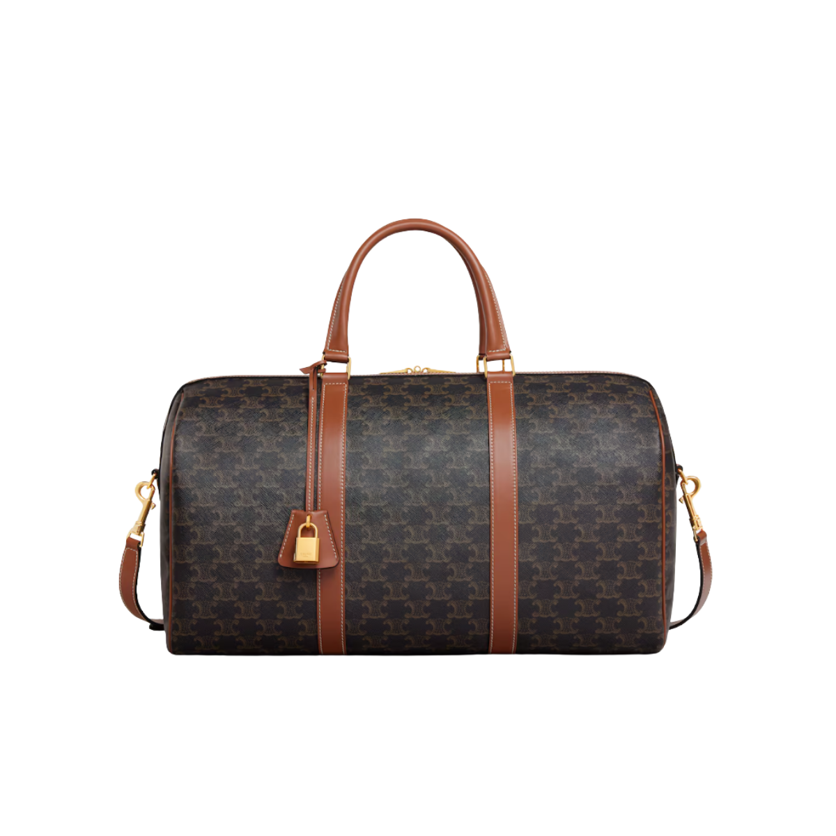 Celine  Medium Travel Bag in Triomphe Canvas and calfskin 
