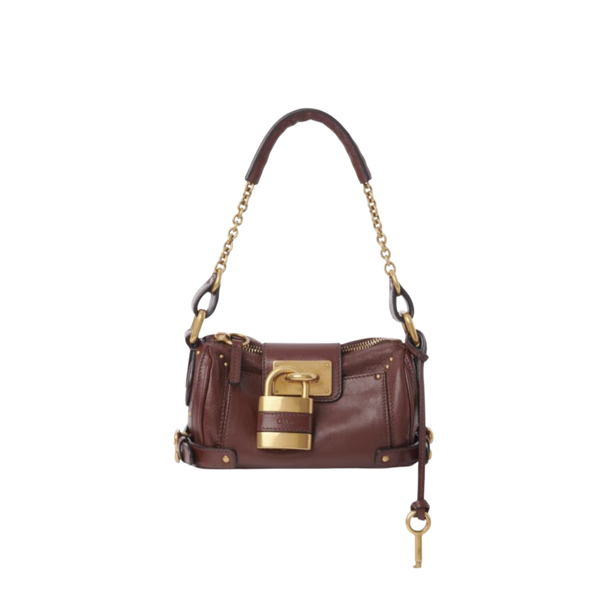 Chloé Small Paddington Chain Bag in Grained Leather