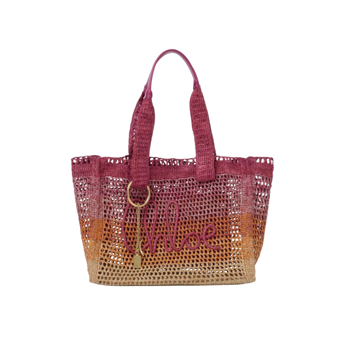 Chloé Summer Banana East-west Tote Bag in Raffia