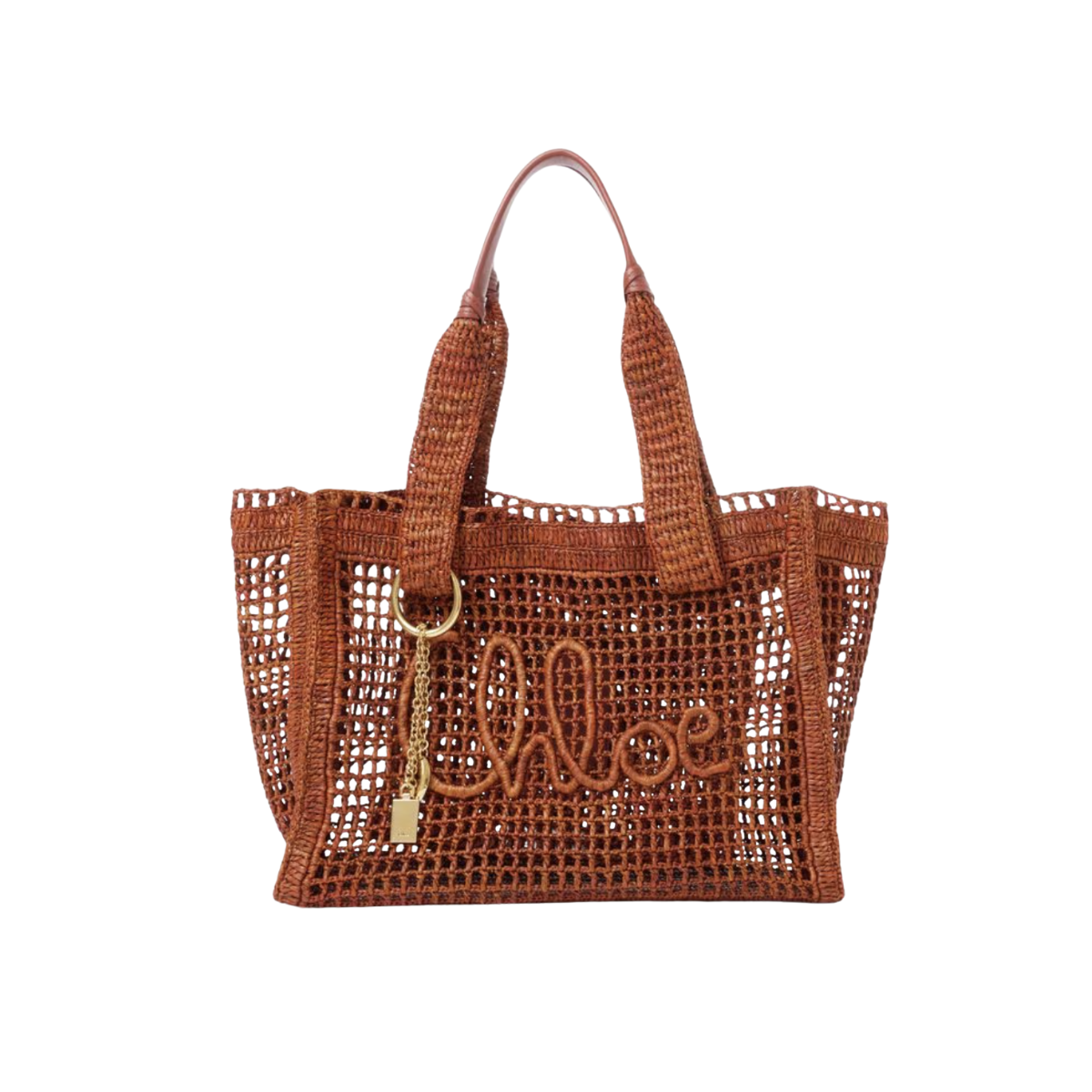 Chloé Summer Banana East-west Tote Bag in Raffia