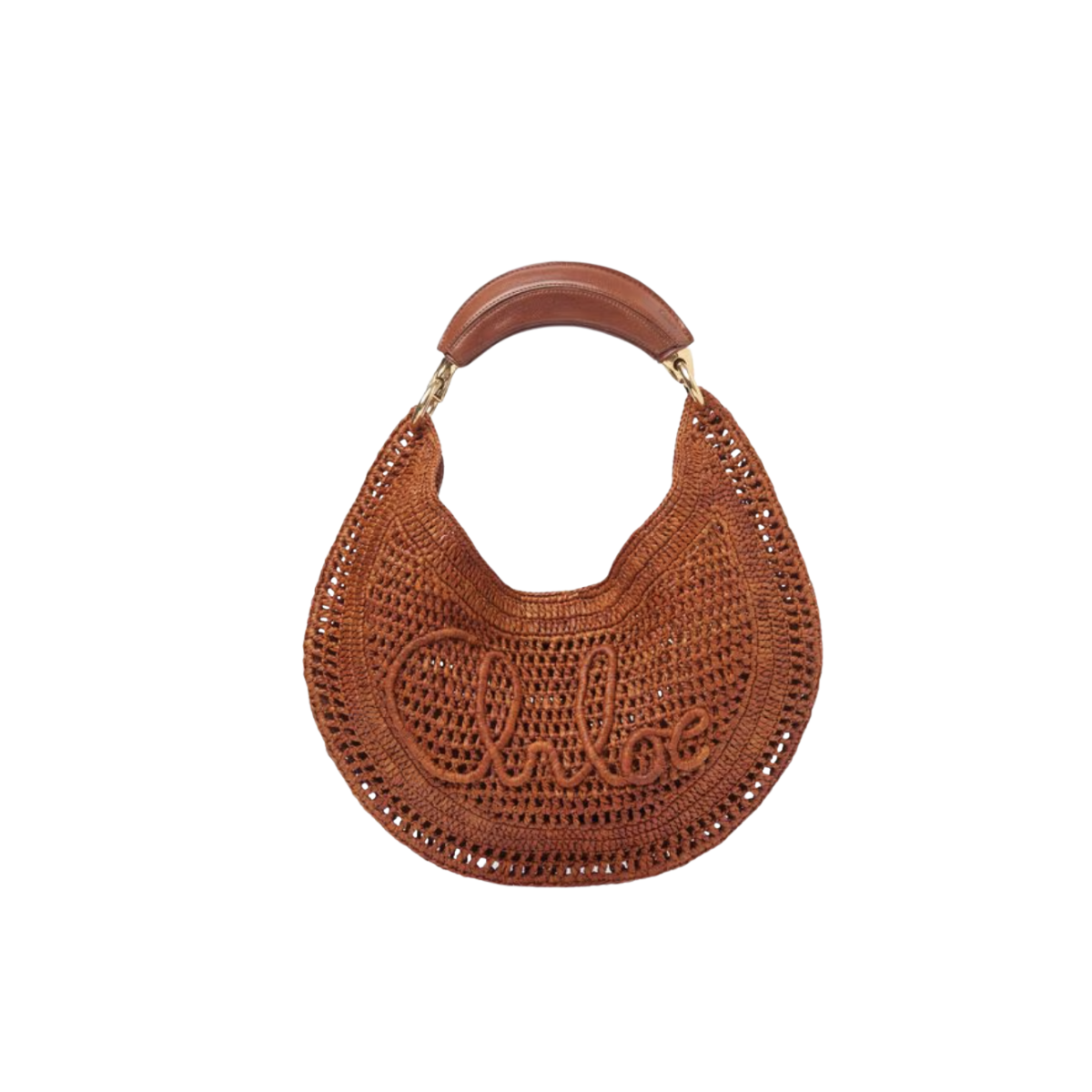 Chloe Summer Banana Hobo Bag in Raffia