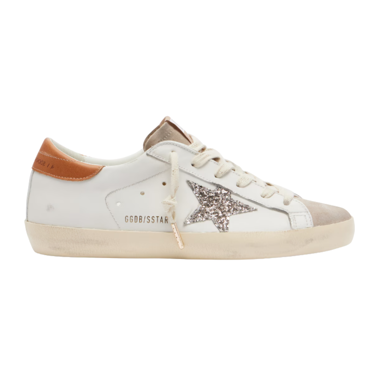Golden Goose Super-Star Glitter Leather Sneakers