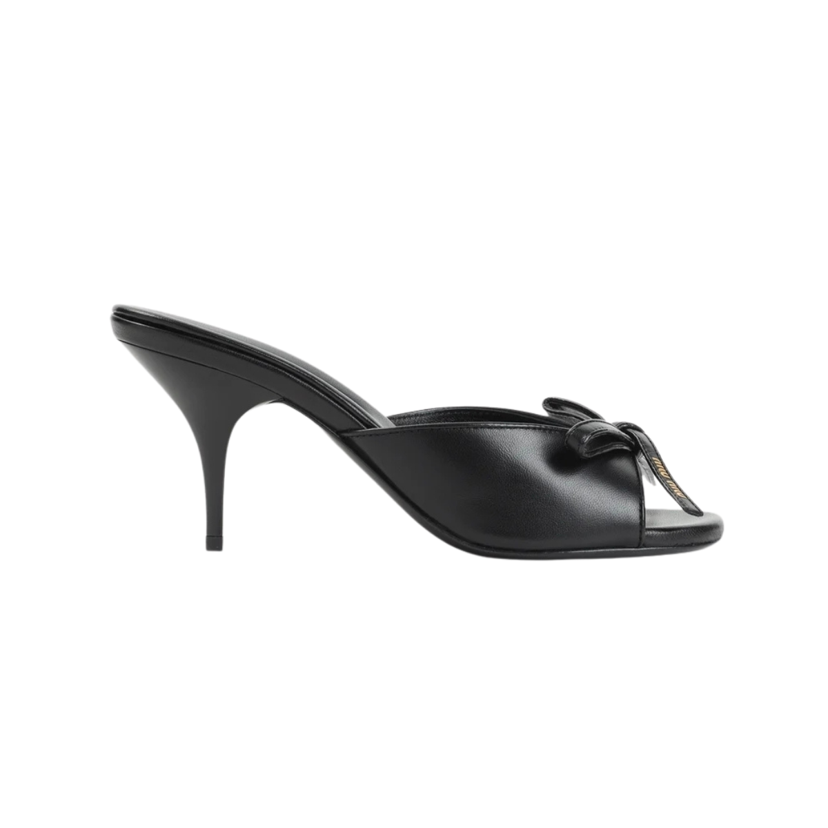 Miu Miu Nappa Leather Sandals with Bow