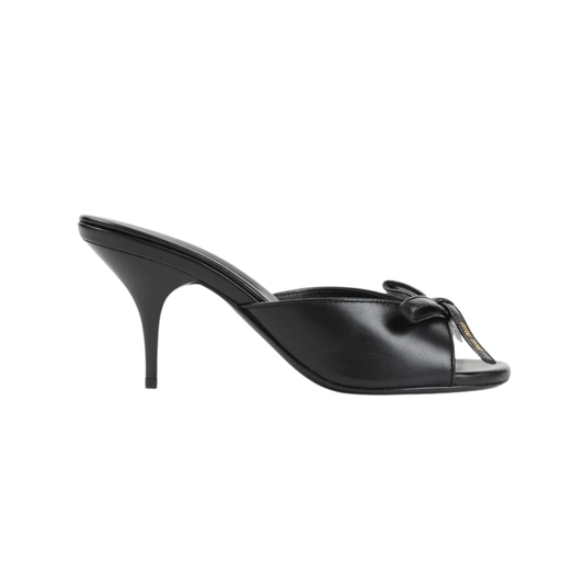 Miu Miu Nappa Leather Sandals with Bow