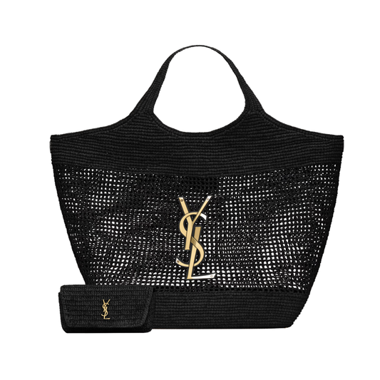 Saint Laurent ICARE in raffia