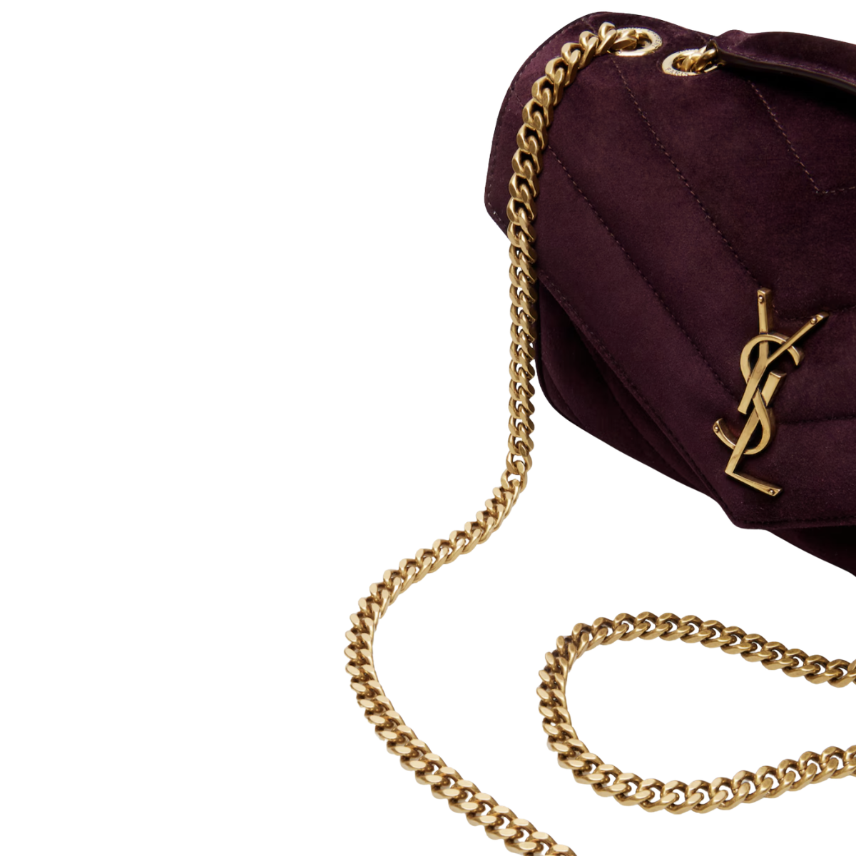 Saint Laurent LOULOU Small in MATELASSÉ Suede