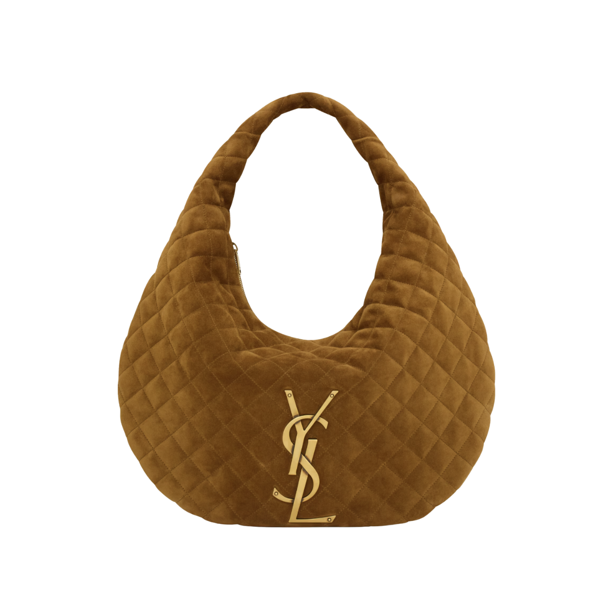 Saint Laurent ICARE Hobo in Quilted Suede