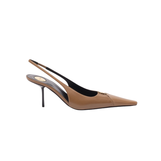 Saint Laurent BABYLONE BRETEUIL slingback pumps in smooth leather
