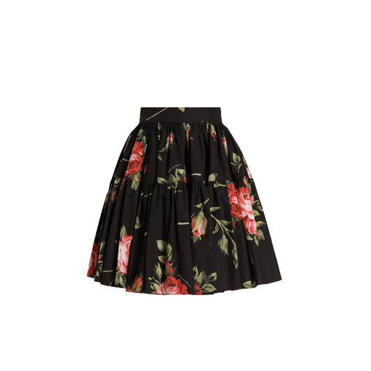 Dolce & Gabbana Rose Bouquet-print Short Skirt