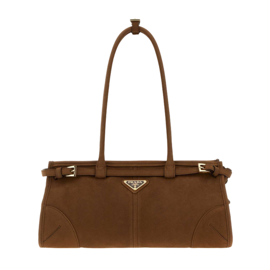Prada Bonnie Medium Suede Handbag
