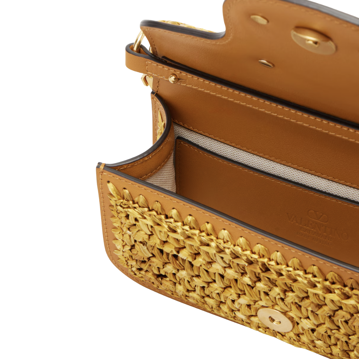 Valentino Garavani Locò Small Crochet Shoulder Bag