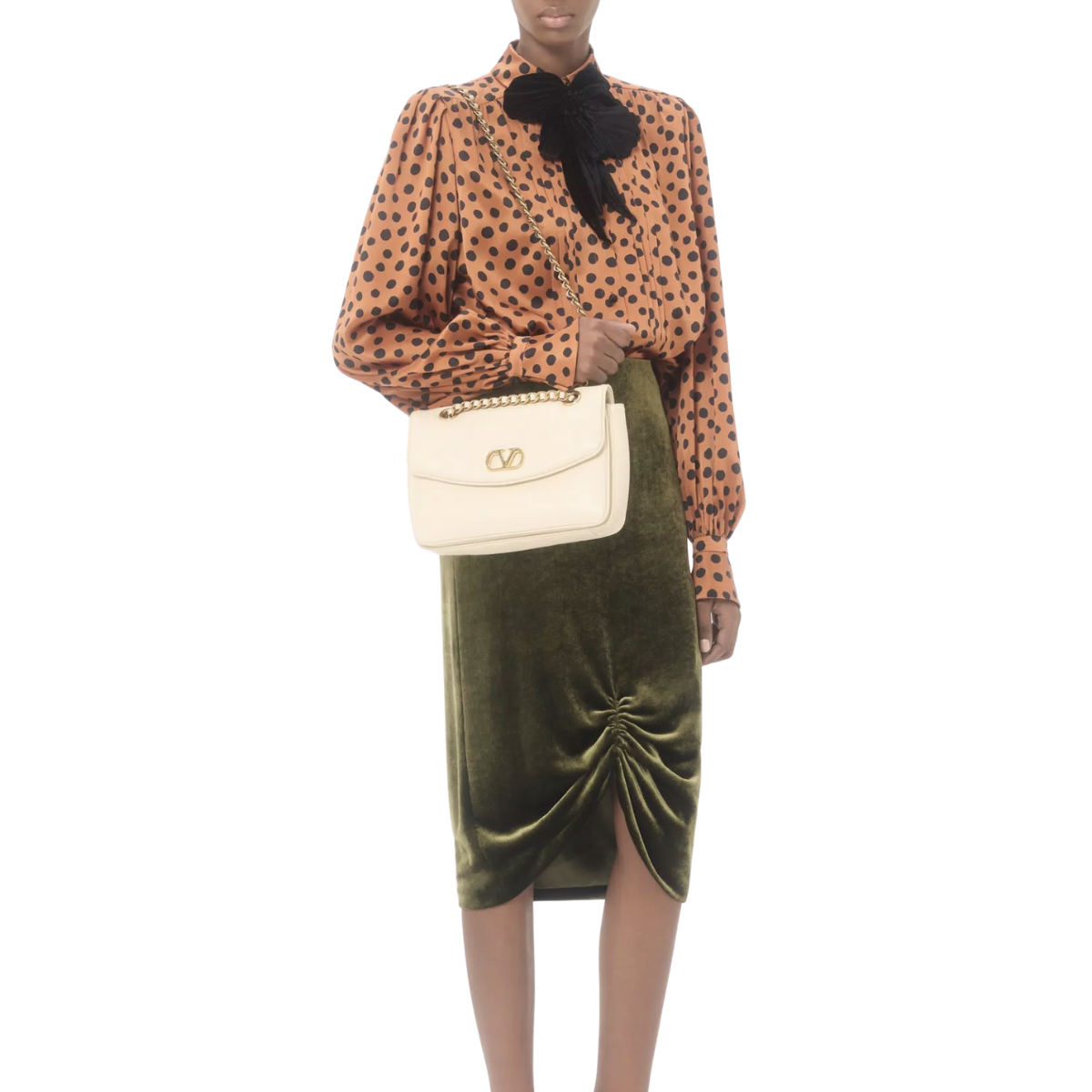 Valentino Garavani Djuna Medium Chain Bag In Nappa Leather