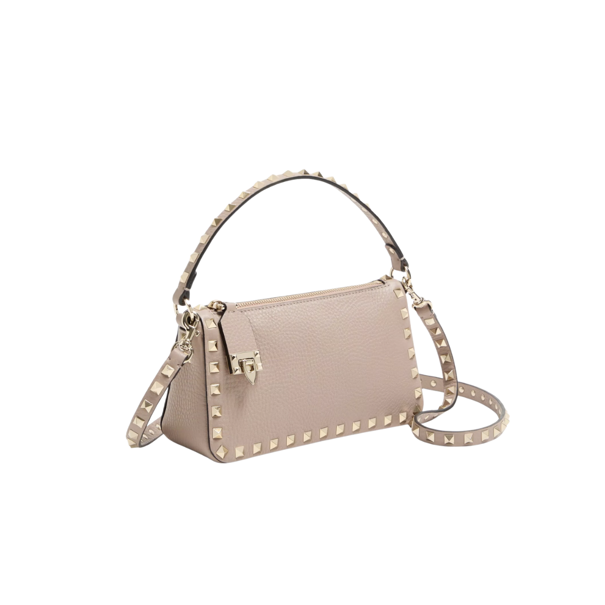 Valentino Garavani Small Rockstud Grainy Calfskin Crossbody Bag