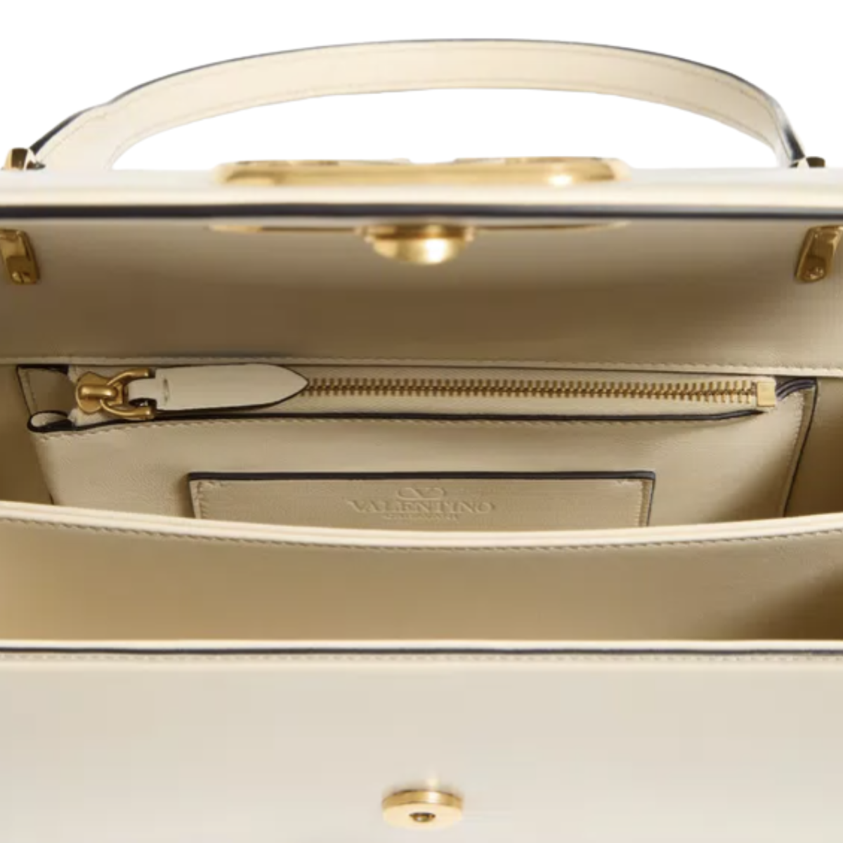Valentino Garavani Vain Bag With Handle In Shiny Calfskin