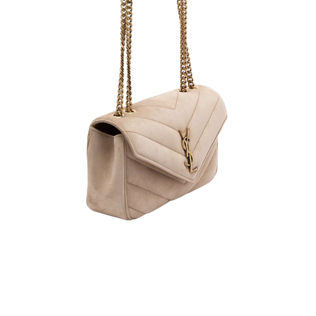 Saint Laurent LOULOU small in MATELASSÉ suede