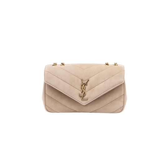 Saint Laurent LOULOU small in MATELASSÉ suede