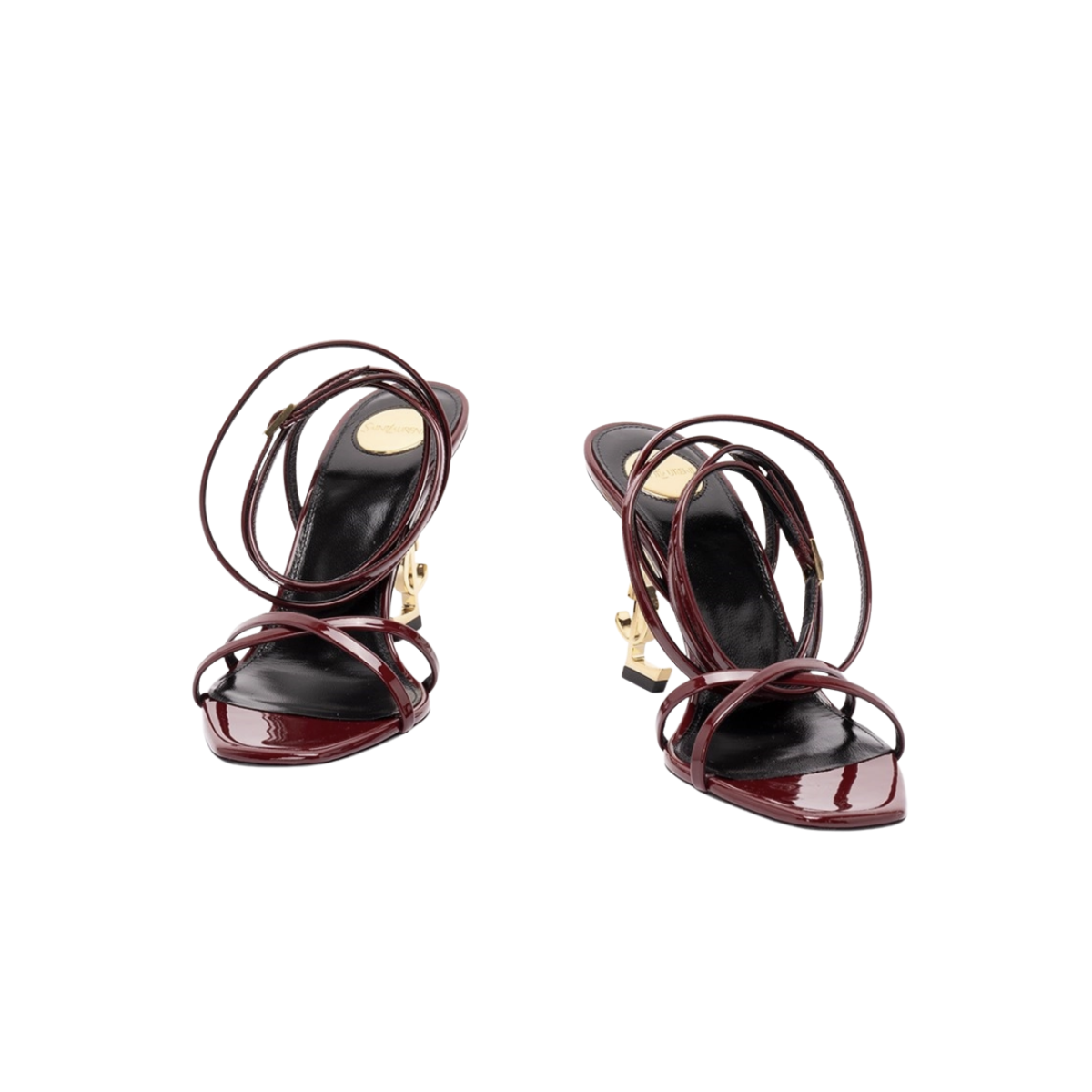 Saint Laurent OPYUM sandals in patent leather