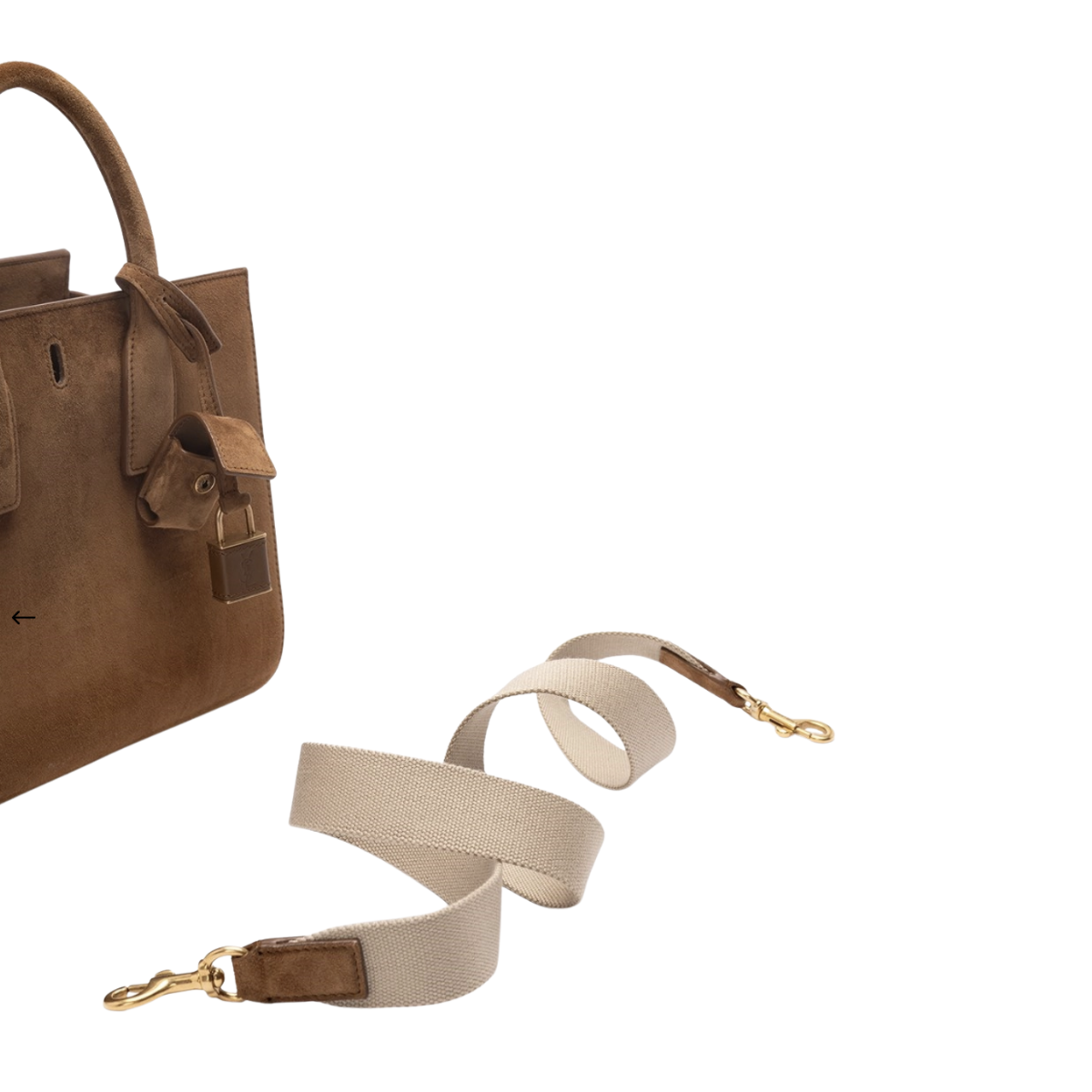 Saint Laurent SAC DE JOUR in suede – SMALL