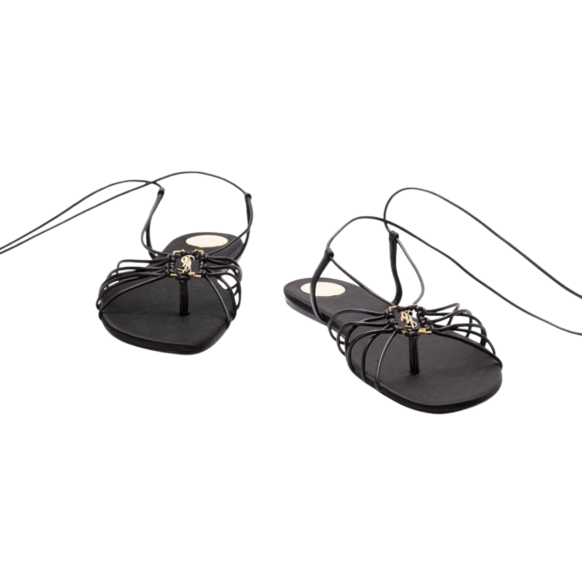 Saint Laurent BABYLONE sandals in smooth leather