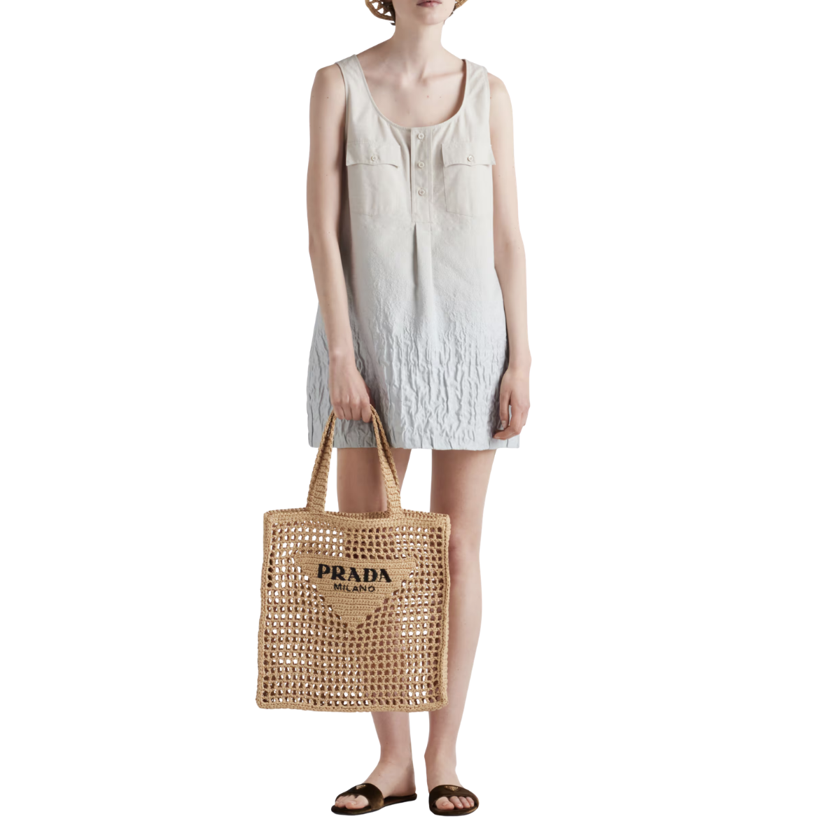 Prada Crochet Tote Bag