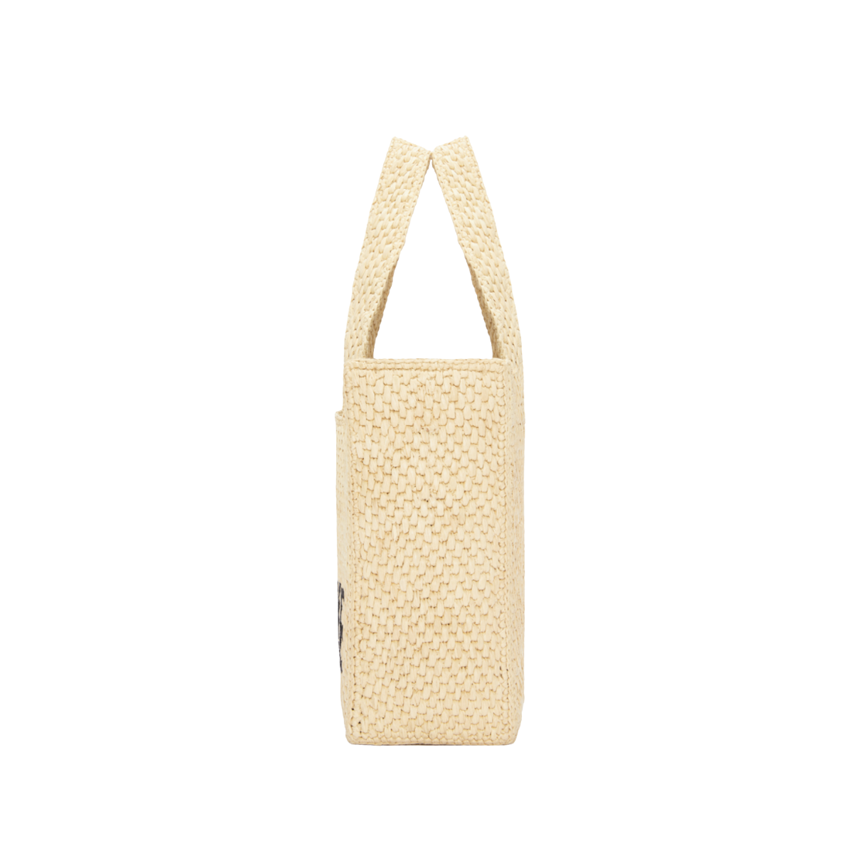 Loewe Small Font Tote in Raffia