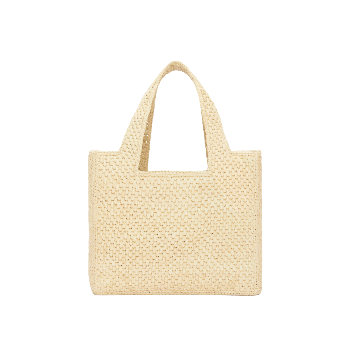 Loewe Small Font Tote in Raffia
