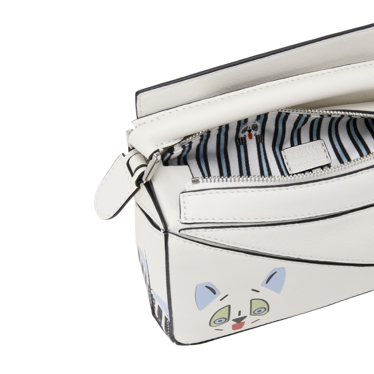 Loewe Futurist Cat Mini Puzzle Bag in Classic Calfskin