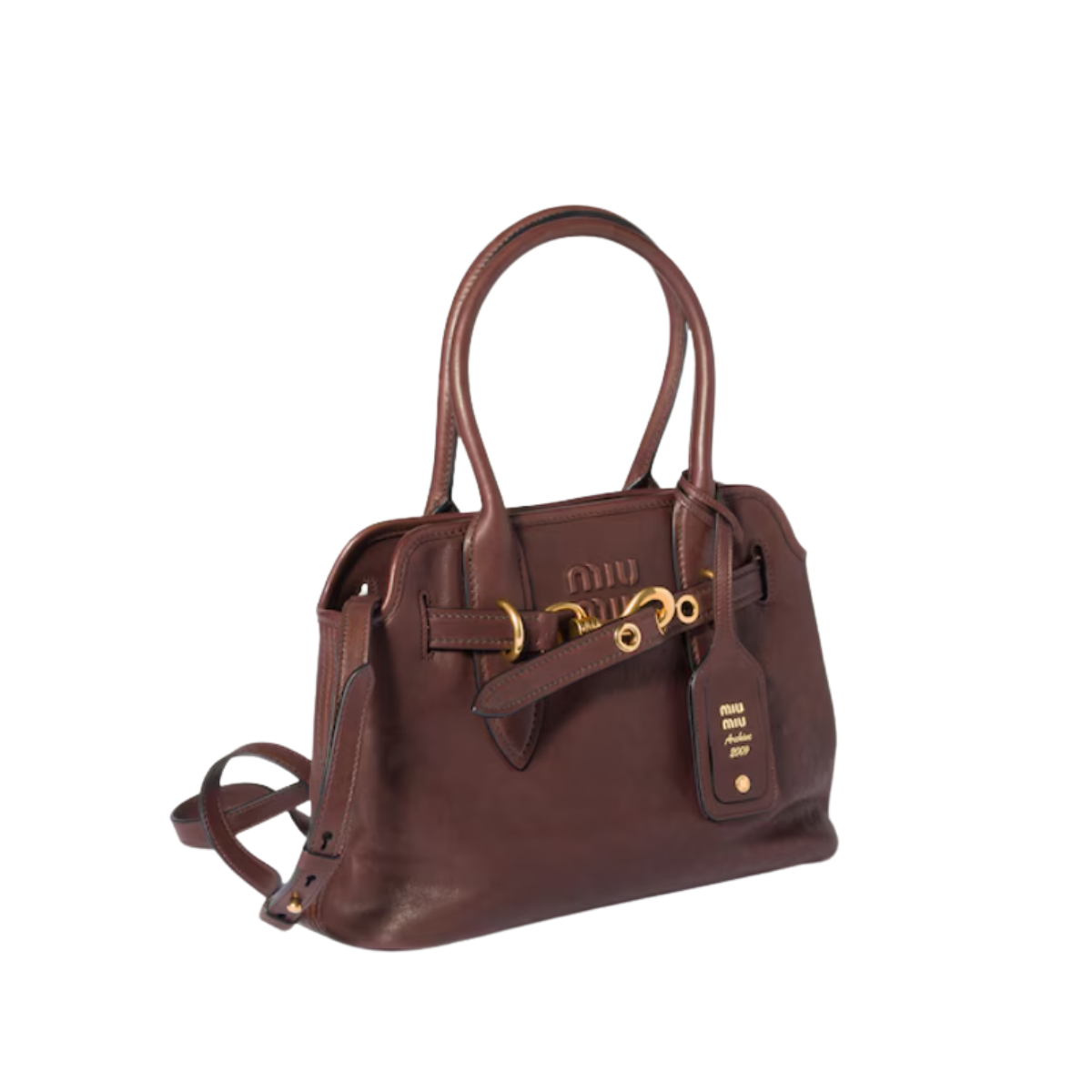 Miu Miu Aventure Nappa Leather Bag